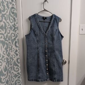 Frye, Light Blue, XL Mini Denim Dress